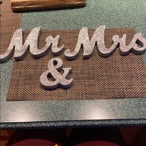 Mr. & Mrs. Wedding sign